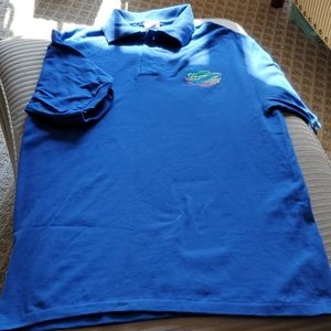 Royal blue polo shirt